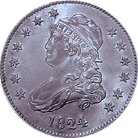 1824 Capped Bust Quarter