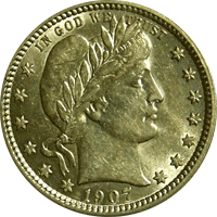 1907 Barber Quarter