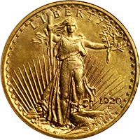 1920 S St Gaudens Double Eagle