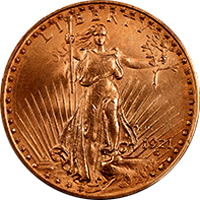 1921 St Gaudens Double Eagle