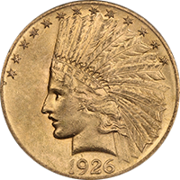 1926 Indian Head Gold Eagle