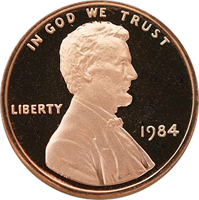 1984 S Lincoln Penny Proof