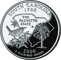 2000 D South Carolina State Quarter