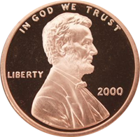 2000 Lincoln Penny