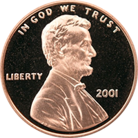 2001 Lincoln Penny