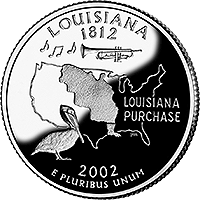 2002 D Louisiana State Quarter