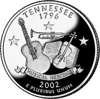 Silver Proof Tennessee Quarter