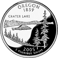 Silver Proof Oregon Quarter