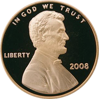 2008 D Lincoln Penny