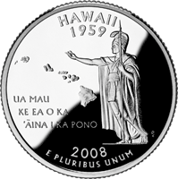 2008 S Hawaii State Quarter Proof