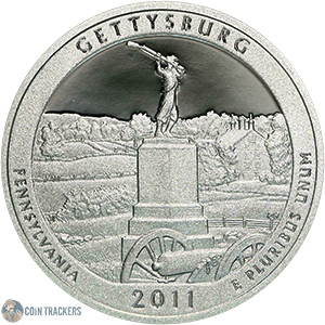 2011 Proof Gettysburg Quarter