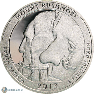 2013 S Mount Rushmore Quarter (90% Silver Proof)