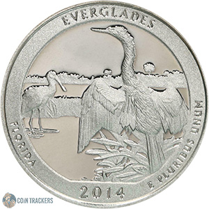 2014 P Everglades National Park Quarter