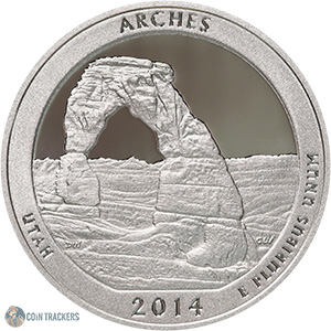 2014 S Arches National Park Quarter (90% Silver Proof)