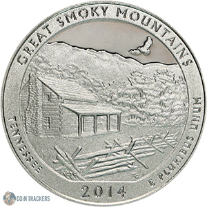 2014 S Great Smoky Mountains Quarter (Proof)