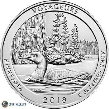 2018 P Voyagers Minnesota Quarter
