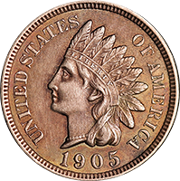 1905 indian head penny value chart